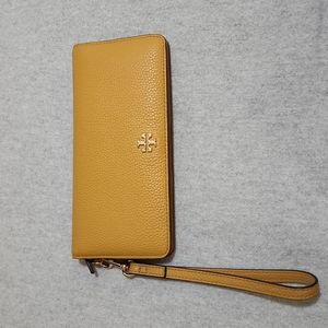 Yellow Tory Burch Wristlet/Wallet